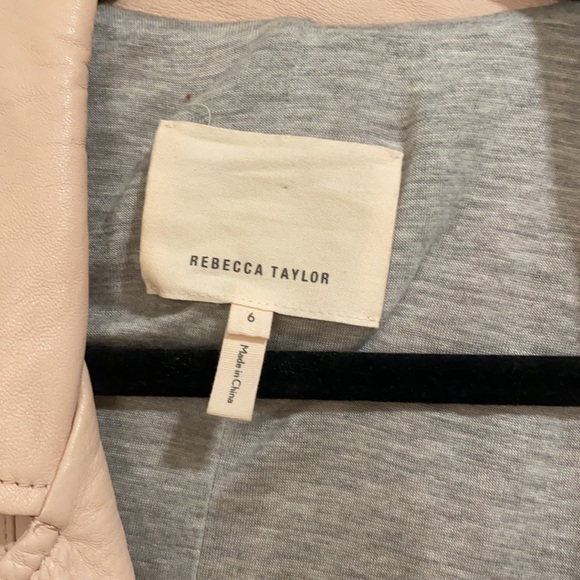 Rebecca Minkoff light PINK Leather Jacket - Picture 3 of 6